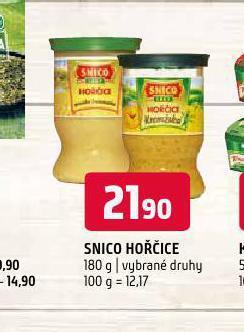 Terno Snico hořčice nabídka