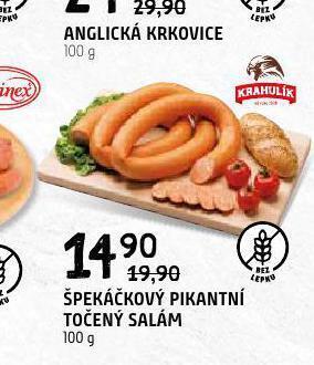 Terno Špekáčkový pikantní točený salám nabídka