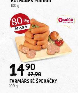Terno Farmářské špekáčky nabídka
