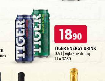 Terno Tiger energy drink nabídka