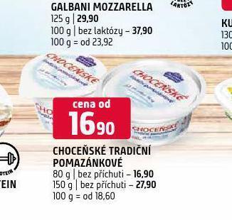 Terno Choceňské tradiční pomazánkové nabídka