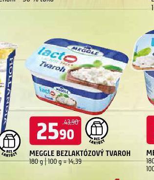Terno Meggle bezlaktózový tvaroh nabídka