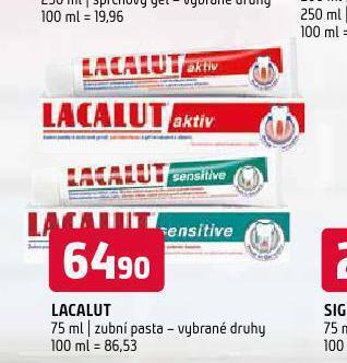 Terno Lacalut zubní pasta nabídka