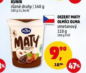 Penny Market Dezert maty olmíci nabídka