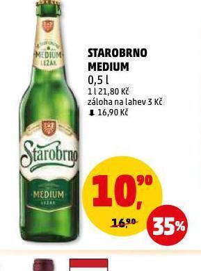 Penny Market Pivo starobrno medium nabídka