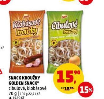 Penny Market Snack kroužky golden snack nabídka
