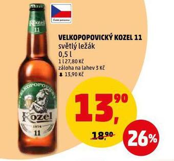 Penny Market Pivo velkopopovický kozel 11 nabídka