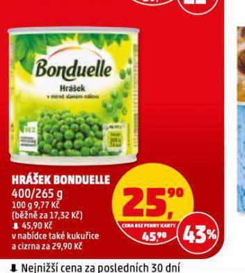 Penny Market Hrášek bonduelle nabídka