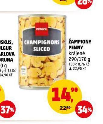 Penny Market Žampiony penny nabídka