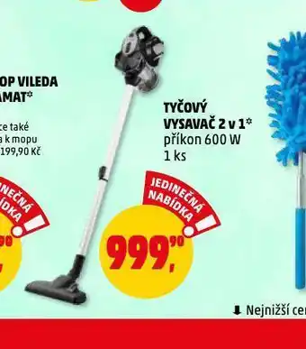 Tyčový vysavač 2v1