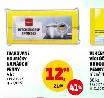 Penny Market Tvarované houbičky na nádobí penny nabídka