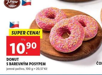 Lidl Donut s barevným posypem nabídka