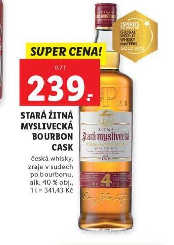 Lidl Stará žitná myslivecká bourbon cask nabídka