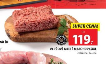 Lidl Vepřové mleté maso 100% xxl nabídka