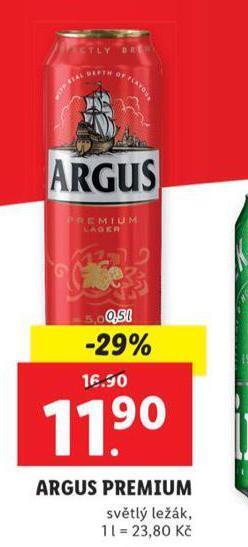 Lidl Pivo argus premium nabídka
