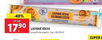 Lidl Listové těsto nabídka