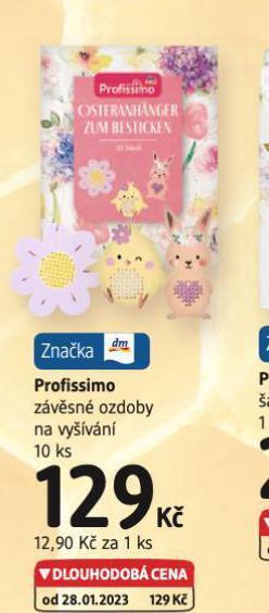 dm drogerie Profissimo závěsné ozdoby na vyšívání nabídka
