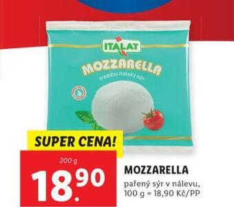 Lidl Mozzarella nabídka