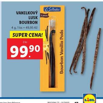 Lidl Vanilkový lusk bourbon nabídka