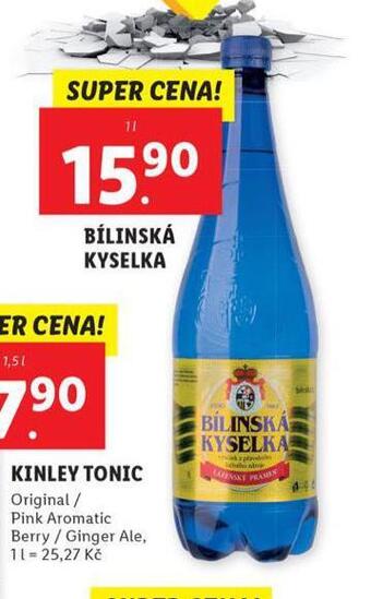 Lidl Bílinská kyselka nabídka