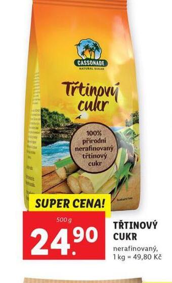 Lidl Třtinový cukr nabídka