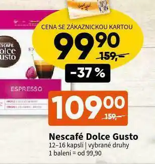 Terno Dolce gusto kávové kapsle nabídka