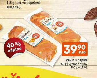 Terno Závin s náplní nabídka