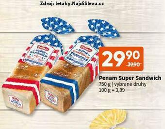 Terno Penam super sandwich nabídka