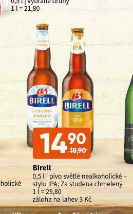 Terno Birell nealkoholické pivo nabídka