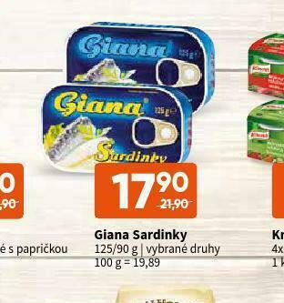 Terno Giana sardinky nabídka