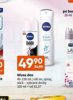 Terno Nivea deodorant nabídka