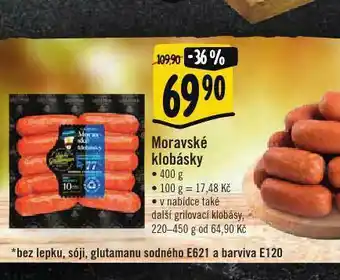 Albert Moravské klobásy nabídka