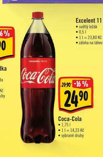 Albert Coca cola 1,75l nabídka