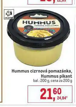 Makro Hummus pomazánka nabídka