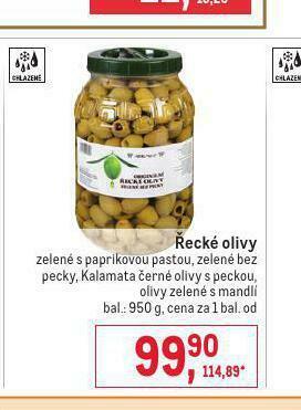 Makro Řecké olivy nabídka