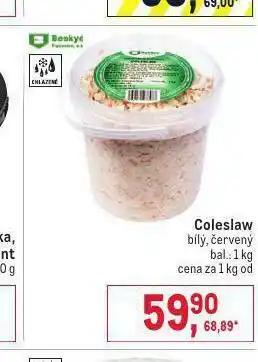 Makro Coleslaw salát nabídka