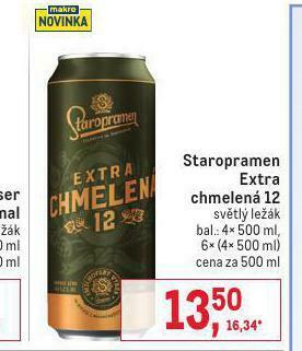 Makro Pivo staropramen nabídka