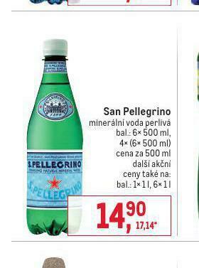 Makro San pellegrino nabídka