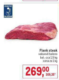 Makro Flank steak nabídka