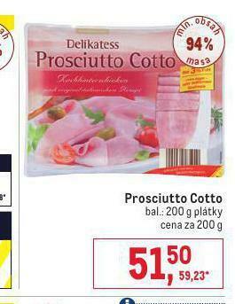 Makro Prosciutto cotto nabídka