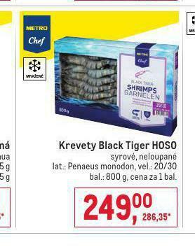 Makro Krevety black tiger nabídka