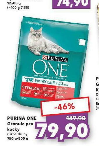 Kaufland Purina one granule pro kočky nabídka