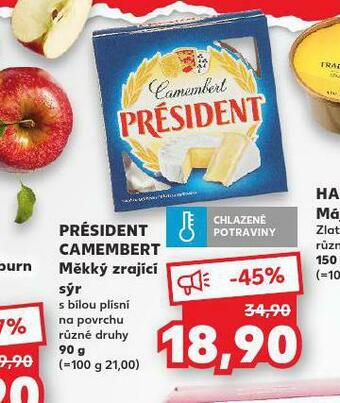 Kaufland Président camembert nabídka