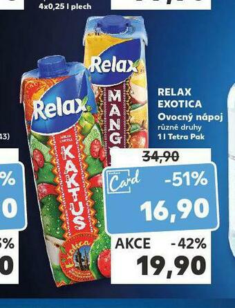 Kaufland Relax ovocný nápoj nabídka