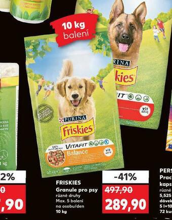 Kaufland Friskies granule pro psy nabídka