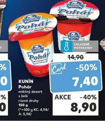Kaufland Kunín pohár nabídka