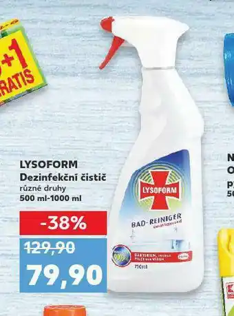 Kaufland Lysoform univerzální dezinfekční čistič nabídka