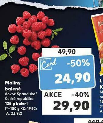 Kaufland Maliny nabídka