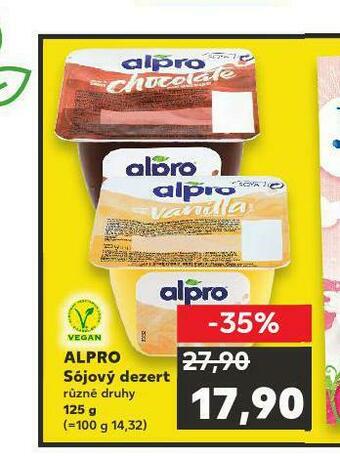 Kaufland Alpro sójový dezert nabídka