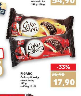 Kaufland Figaro čoko piškoty nabídka